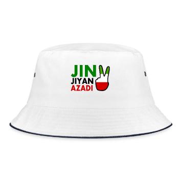 jin jiyan azadi women life freedom - Bob - blanc/marine - Devant