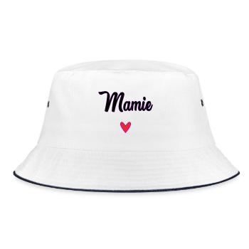 GRANNY. MOTHER'S DAY. HAPPY BIRTHDAY GRANDMA. I LOVE YOU - Bucket Hat - white/navy - Front