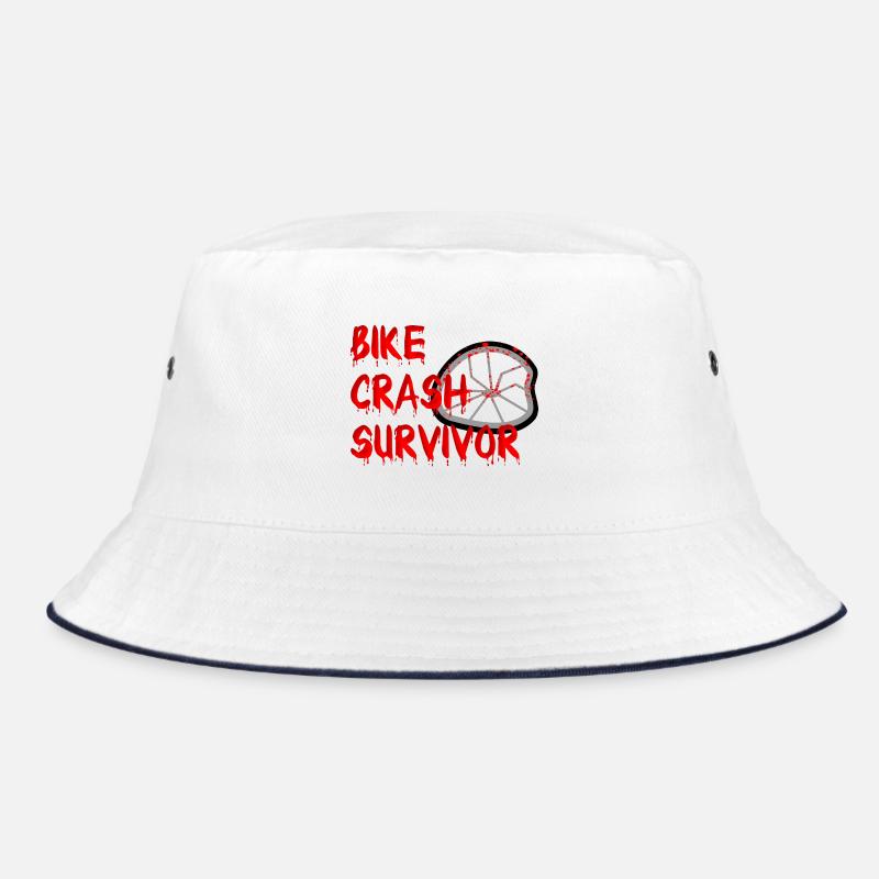 Fahrradunfall Überlebender Fahrradunfall Blutiges Halloween Bucket Hat