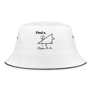 Find X. - Bucket Hat - white/navy - Front
