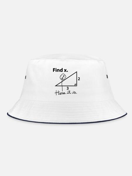 Find X. - Bucket Hat - white/navy