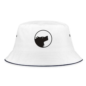 Wolf - Bucket Hat - Weiß/Navy - Vorne