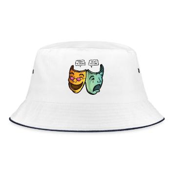 Drama - Bucket Hat - white/navy - Front