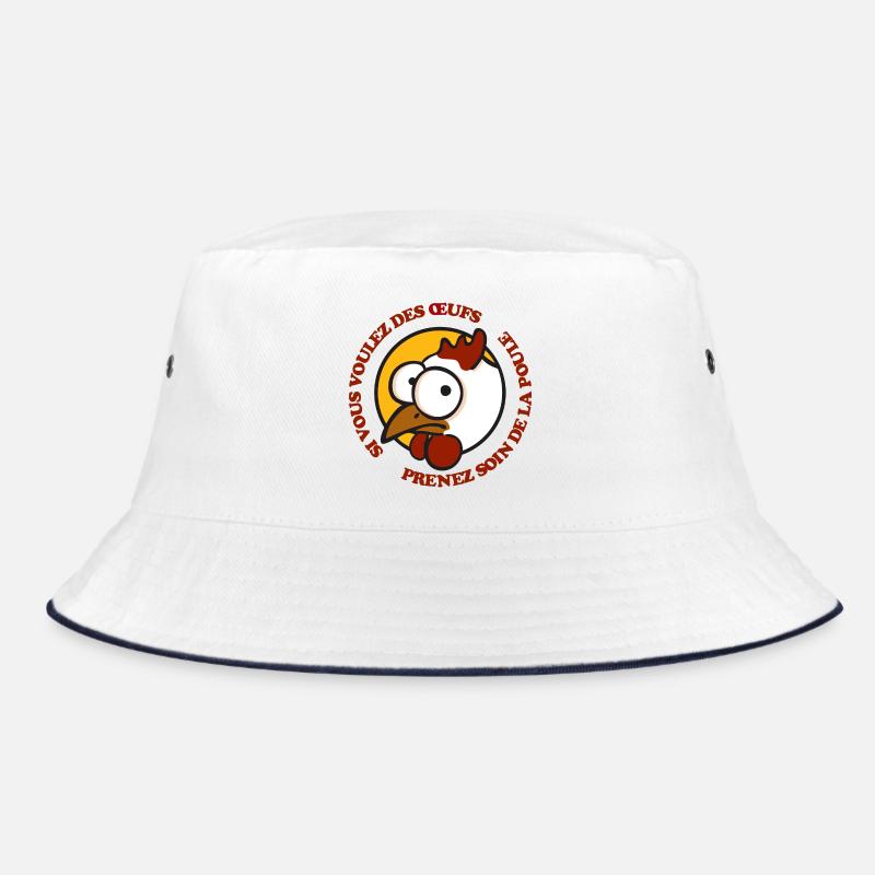 Prenez soin de la poule 1 - Bob - blanc/marine
