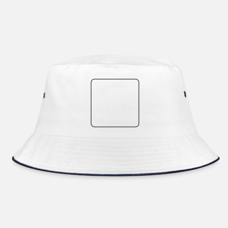 Rechteck abgerundete Ecke Bucket Hat