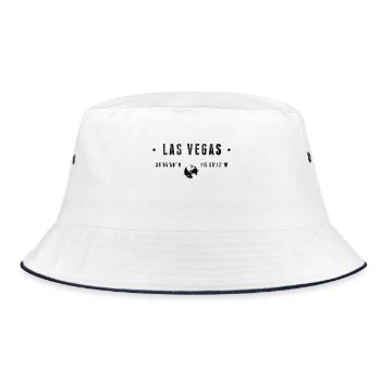 Las Vegas - Bucket Hat - Weiß/Navy - Vorne