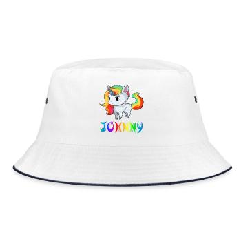 Unicorn Johnny - Bucket Hat - white/navy - Front