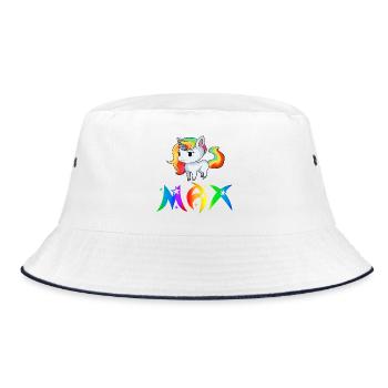 Unicorn Max - Bucket Hat - white/navy - Front