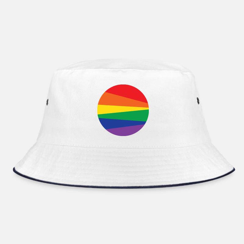 Rainbow-Circle Bucket Hat