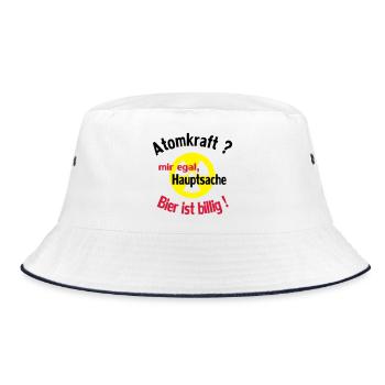 Trinkspruch - Bucket Hat - Weiß/Navy - Vorne