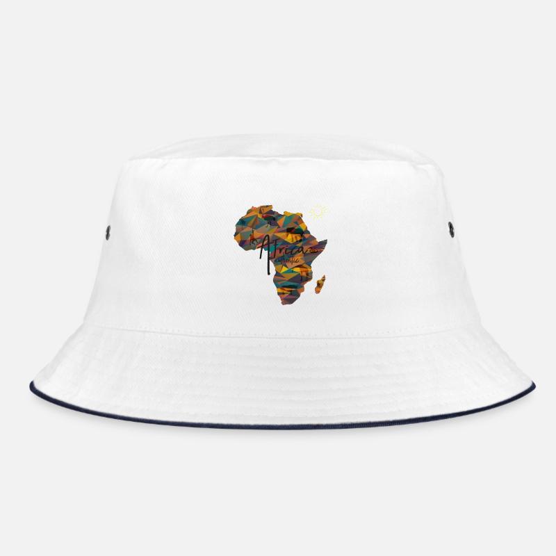 Afrique Continent - Bob - blanc/marine