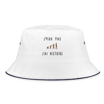 J'peux pas j'ai histoire - Bob - blanc/marine - Devant