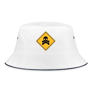 Panneau d’avertissement de danger # - Bob - blanc/marine - Devant