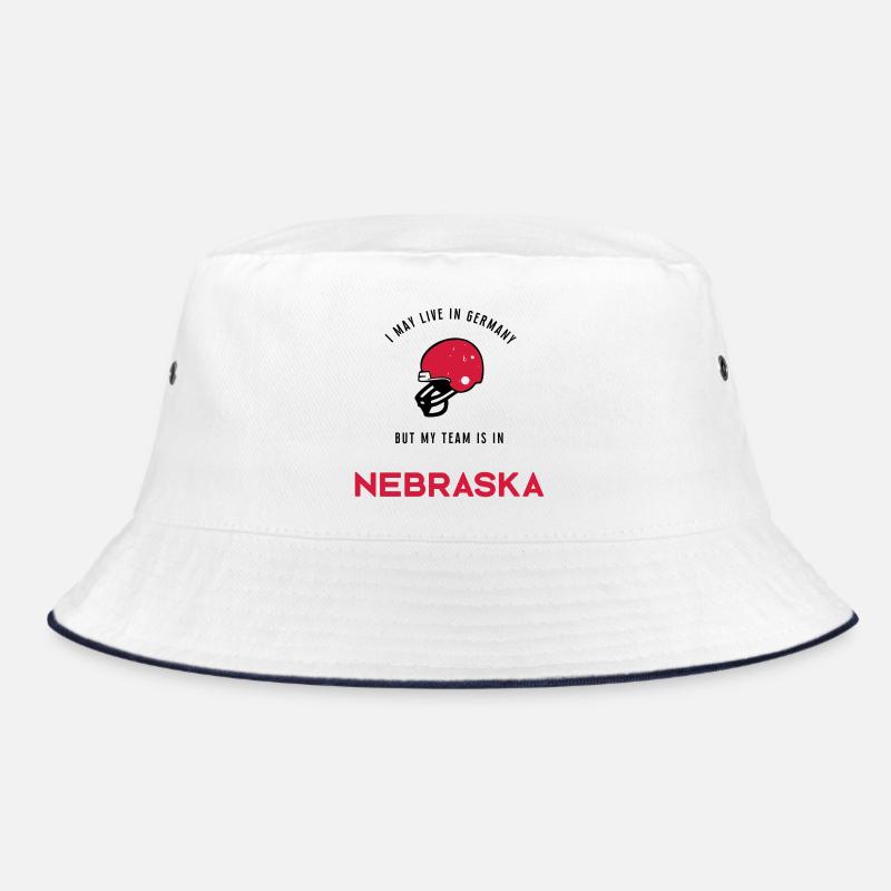 Nebraska - Bucket Hat - Weiß/Navy