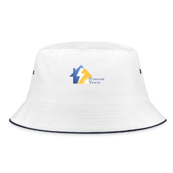 Photovoltaik = Professionell Versorgt - Bucket Hat - Weiß/Navy - Vorne