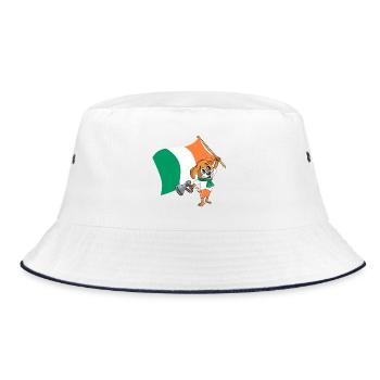 Irlande fan chien - Bob - blanc/marine - Devant