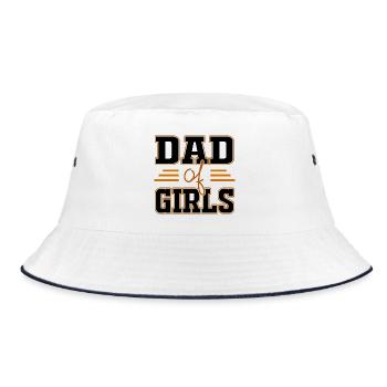 Papa filles - Bob - blanc/marine - Devant