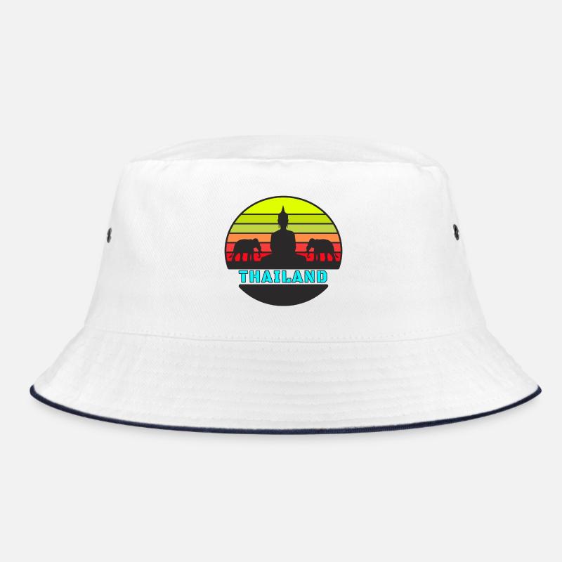 Thailand / Buddha / Elephant / Gift / Siamese Bucket Hat