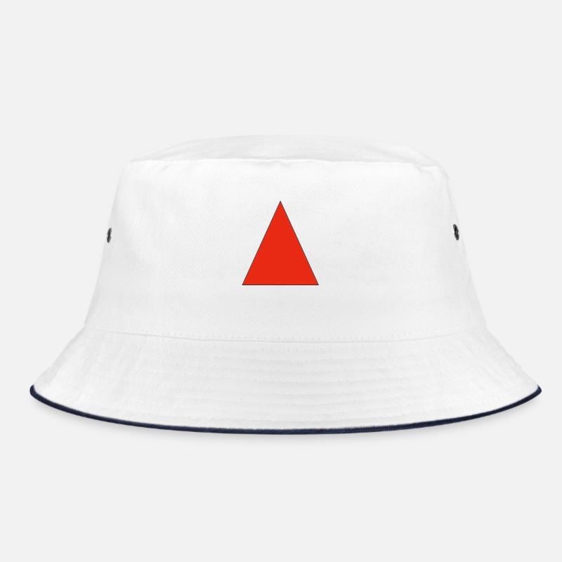 Red triangle on black Bucket Hat
