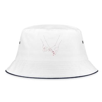 Unendliche Liebe - Bucket Hat - Weiß/Navy - Vorne
