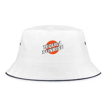 Tequila Sunrise Reto Logo Vintage - Bob - blanc/marine - Devant