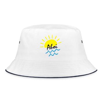Ambiances estivales : Soleil au-dessus des vagues de mer - Bob - blanc/marine - Devant