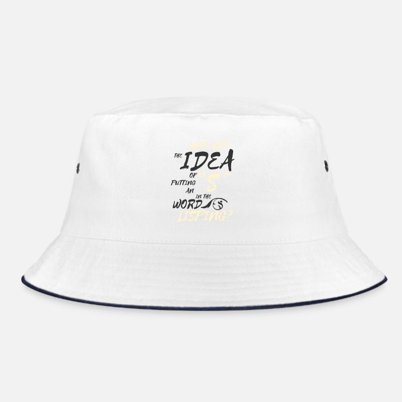 Lispeln Sprache Linguistik Logoädie Therapeut Witz Bucket Hat
