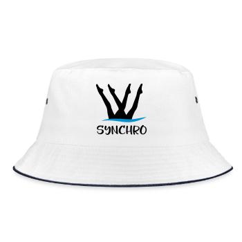 synchronized swimming - Bucket Hat - white/navy - Front