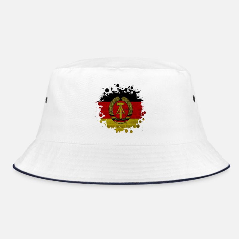GDR Fleck Klecks / Gift Flag East Germany Bucket Hat