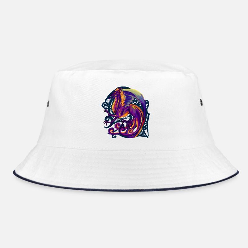 dragon - Bucket Hat - white/navy