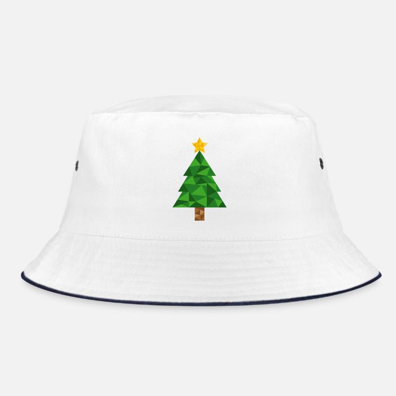 Weihnachtsbaum Polygon Christbaum Weihnachten Xmas Bucket Hat