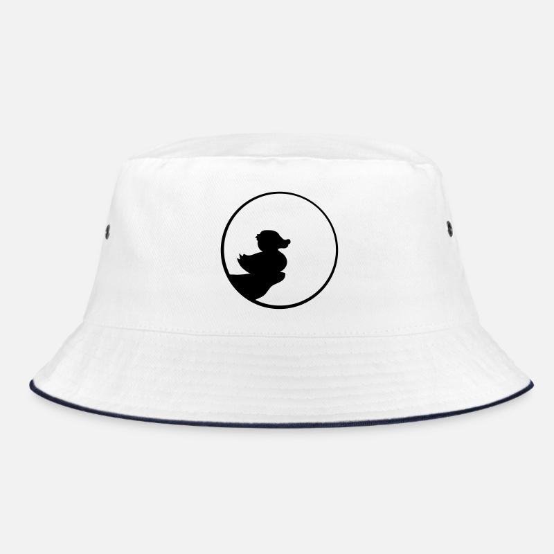 night moon evening cliff round circle silhouette quie Bucket Hat