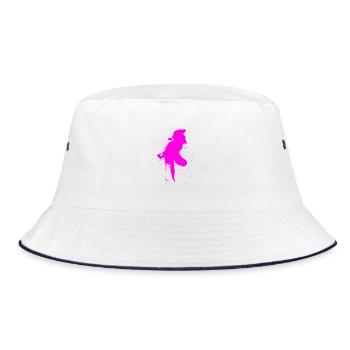color spot - Bucket Hat - white/navy - Front