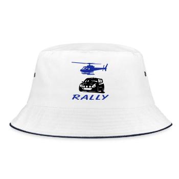 Rally - Bucket Hat - Weiß/Navy - Vorne