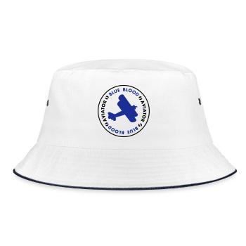 aviator - Bucket Hat - white/navy - Front