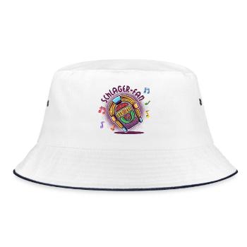 Schlagermusik Schlager Fan Schlagerfan Team Outfit - Bob - blanc/marine - Devant
