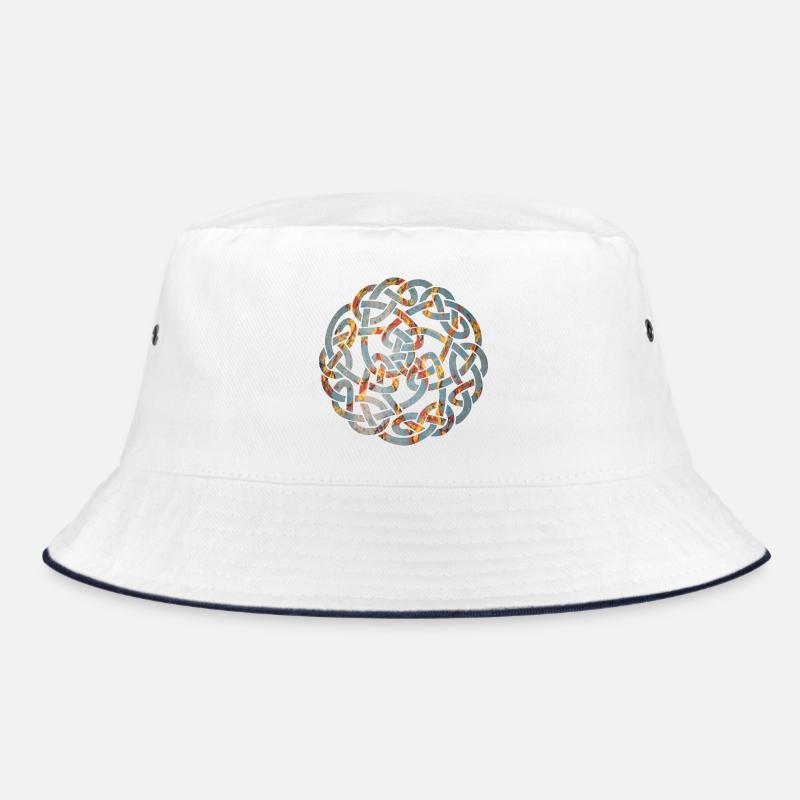 celtic knot 5 e 19 Bucket Hat