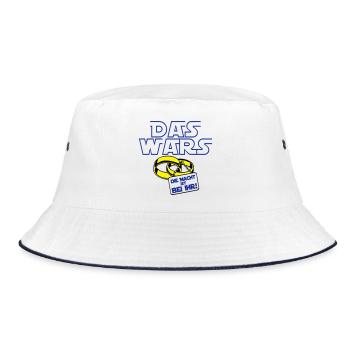 Junggesellenabschied , das wars die macht .(25) - Bucket Hat - Weiß/Navy - Vorne
