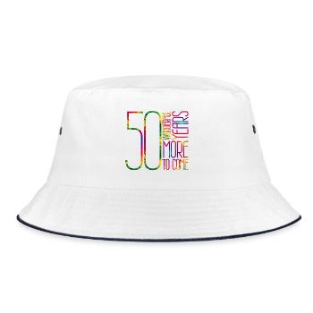 50 Wonderful Years, More To Come - Bucket Hat - Weiß/Navy - Vorne