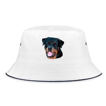 rotti - Bucket Hat - Weiß/Navy - Vorne
