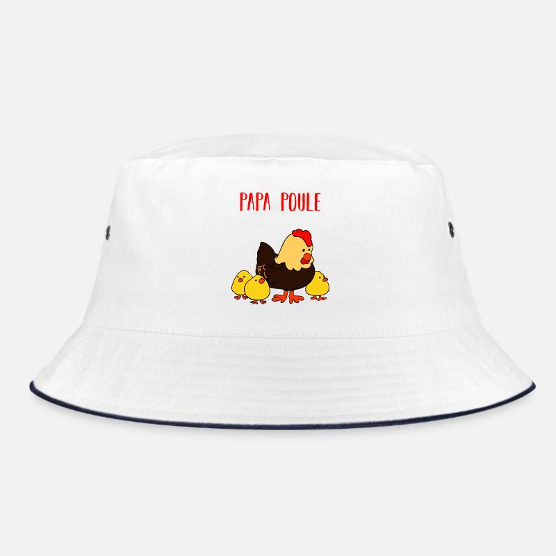 Papa Poule - Bob - blanc/marine