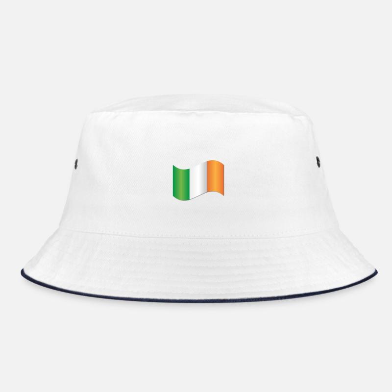 Irish Flag - Bucket Hat - white/navy