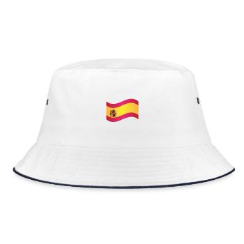 Spanish Flag  - Bucket Hat - white/navy - Front