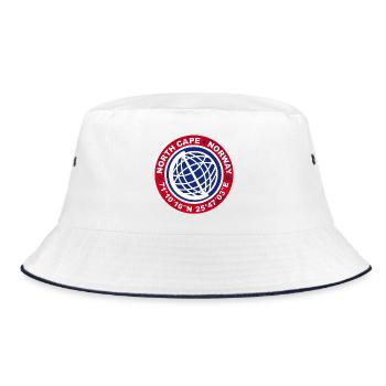 NORDKAP NORWEGEN - Bucket Hat - Weiß/Navy - Vorne