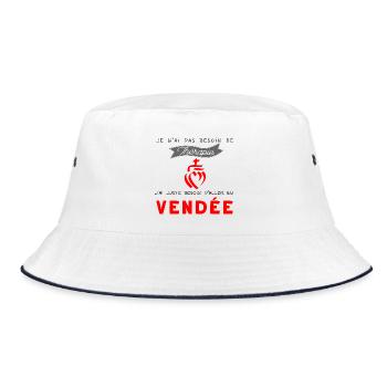 Vendée - thérapie - Bob - blanc/marine - Devant