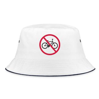 pas de bicyclette enseigne zone conduite vélo drah - Bob - blanc/marine - Devant
