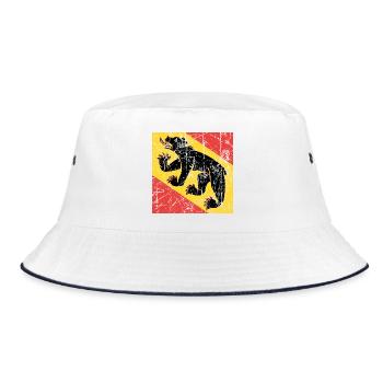 flag Bern Bern Fahne Flagge flag bandera - Bucket Hat - white/navy - Front
