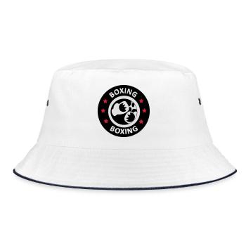 Boxing - Bucket Hat - white/navy - Front