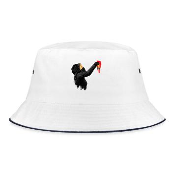 graffiti - Bucket Hat - white/navy - Front