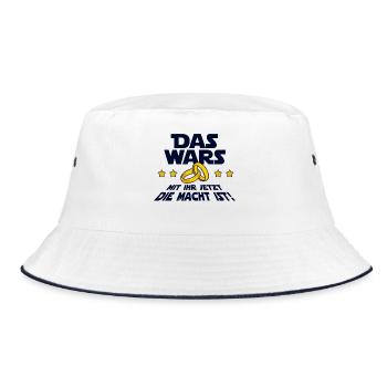 The Wars saying wedding bachelor party - Bucket Hat - white/navy - Front